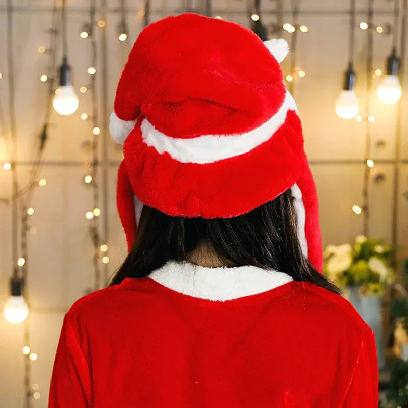 Novel Movable Christmas Santa Claus Snowman Elk Hat - Viexta