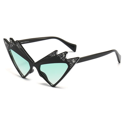 Diamond Shaped Ball Butterfly Sunglasses