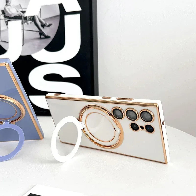 Magnetic Rotating Protective iPhone Case - Viexta