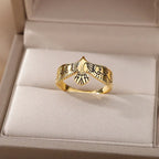 inlaid-zircon-blackened-eagle-ring - Viexta