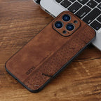 Leather Pattern Drop-resistant Business iPhone Case - Viexta
