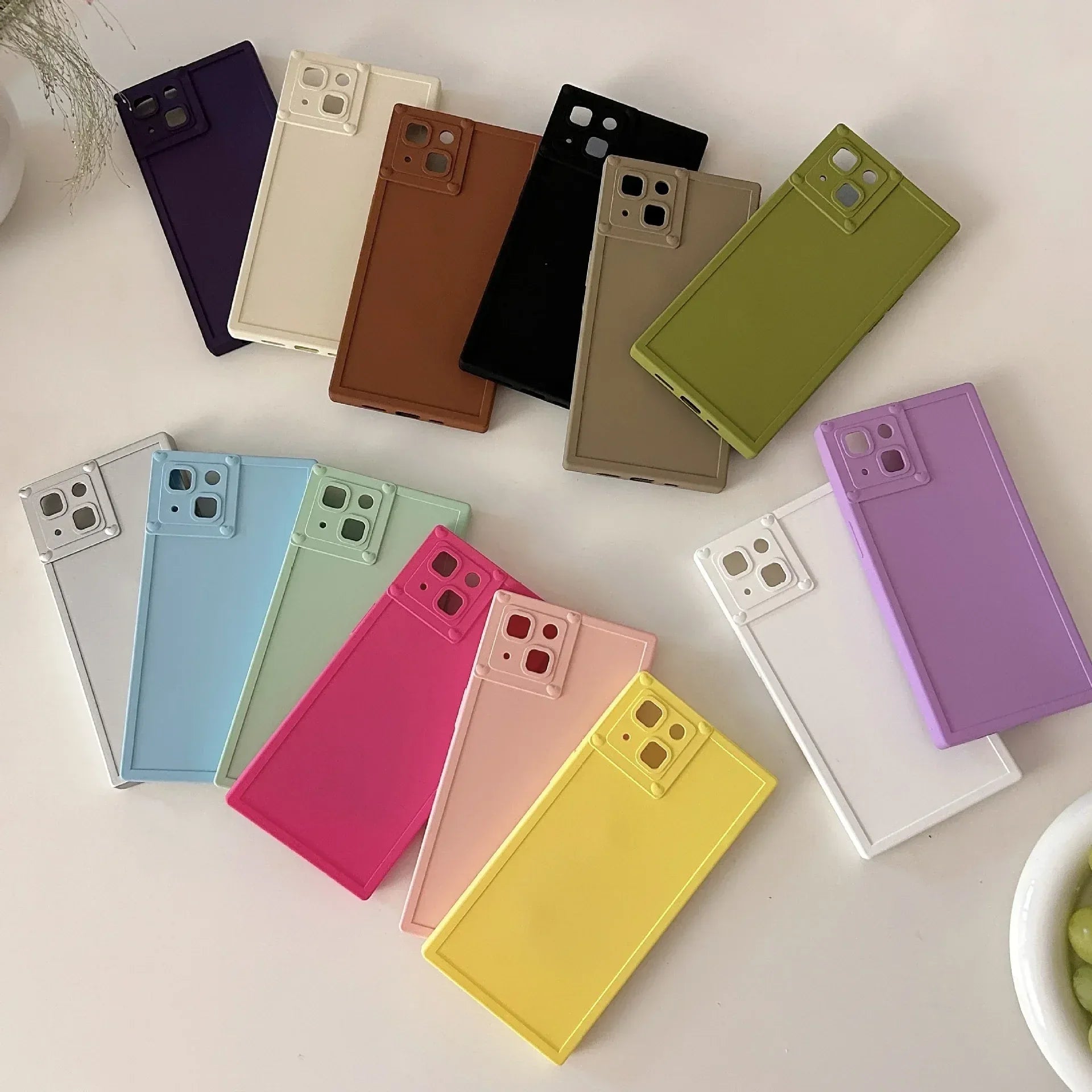 Simple Solid Square iPhone Case - Viexta
