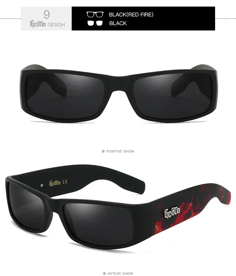 Plaid Hip Hop Fashion West Coast Polarized Sunglasses - Viexta