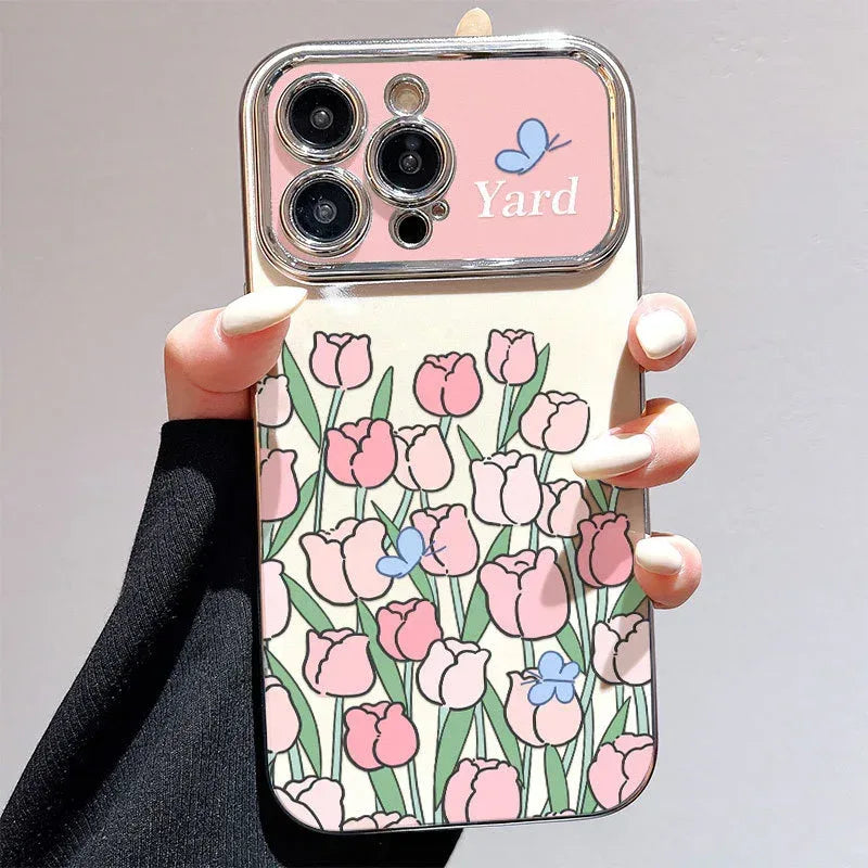 Electroplated Flower iPhone Case Protector - Viexta