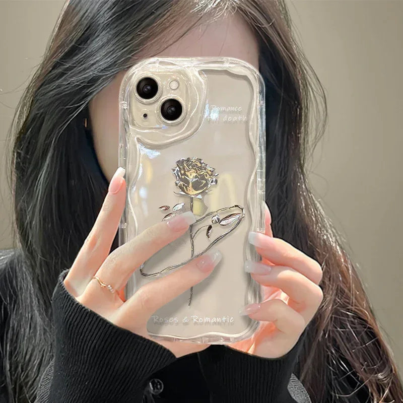Roses Transparent Silicone iPhone Case - Viexta