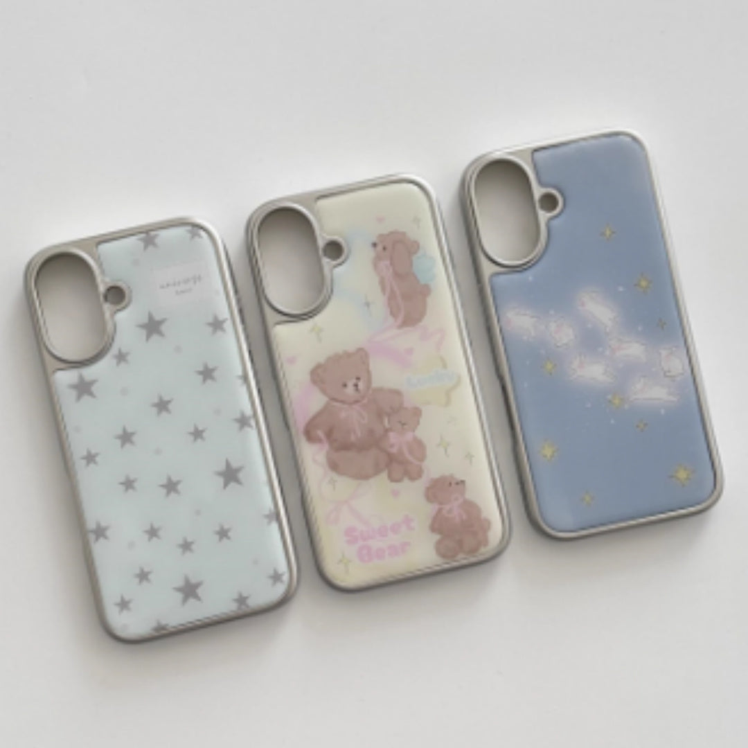 Cute Star Bunny iPhone Case