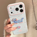 Shatter-Resistant Colored Striped Cat iPhone Case