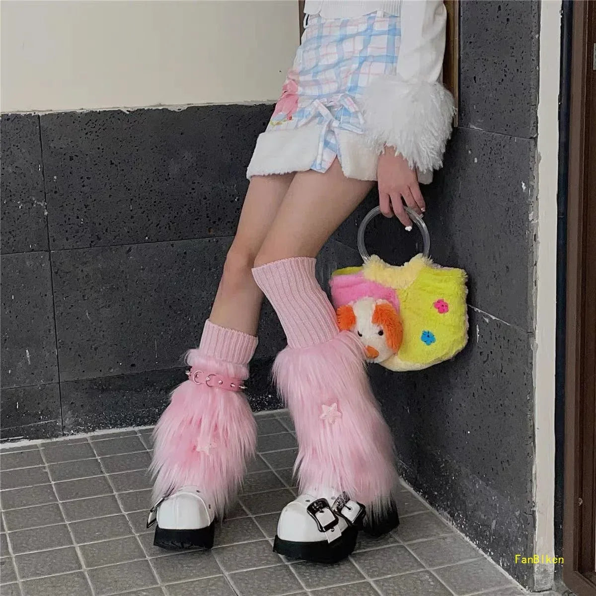 Star And Bone Element Cute Leg Sleeve Set