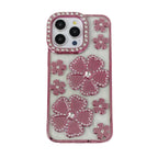 fashion-plum-blossom-diamond-flower-iphone-case - Viexta