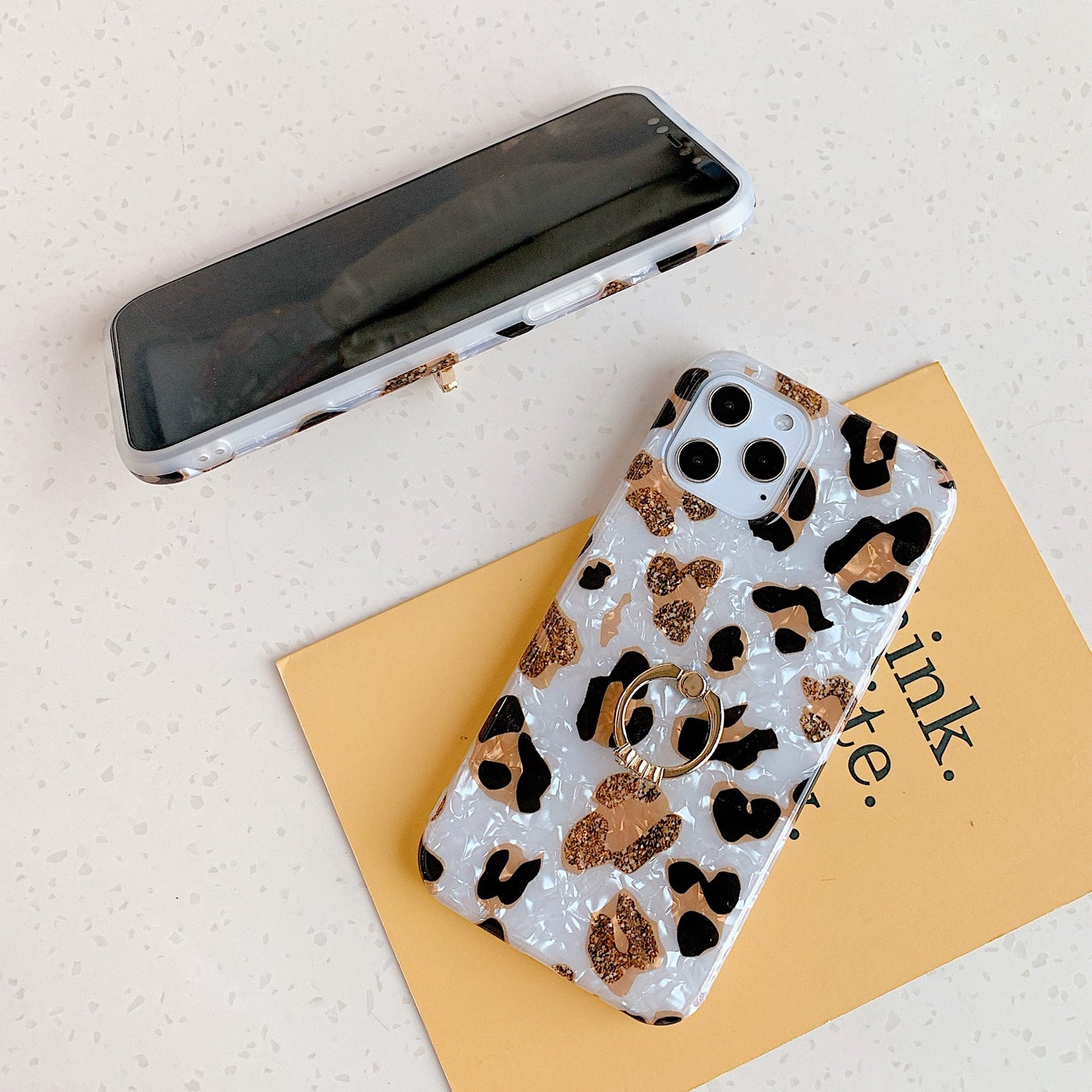 Leopard Print Drop-resistant iPhone Case