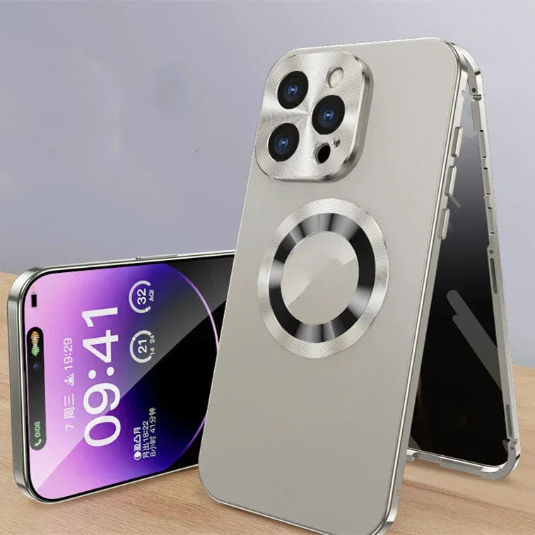 magnetic-iphone-case-with-anti-peep-metal-clip-leakage-tag - Viexta