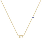 Angel Digit Stainless Steel Three-link Number Pendant Necklace - Viexta