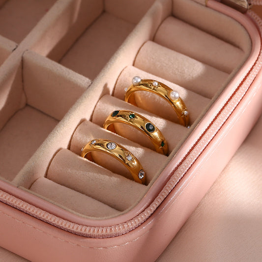 18k Luxury Temperament Flower Ring