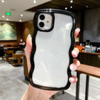 Wave Border Solid Color iPhone Case