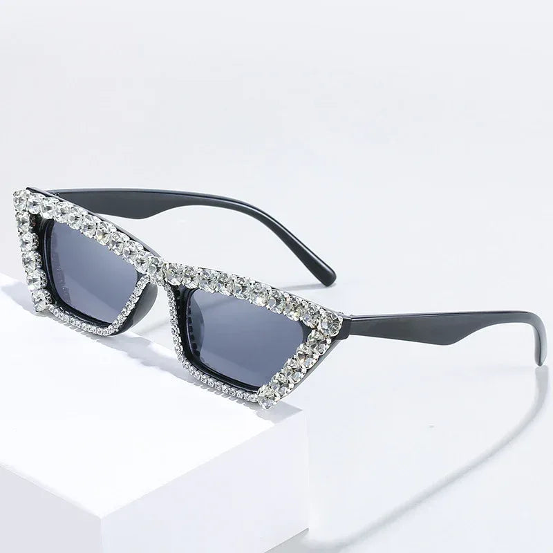 New Small Frame Diamond Glasses - Viexta