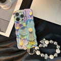 Retro Oil Painting Blu-ray Flowers Case For Iphone - Viexta