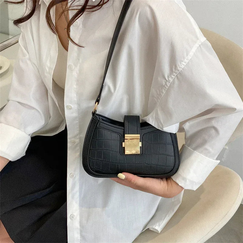 Crossbody Shoulder Solid Color Casual Square Bag - Viexta
