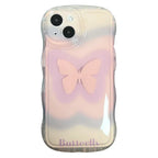 Niche Dizzy Dye Black Butterfly iPhone Case - Viexta