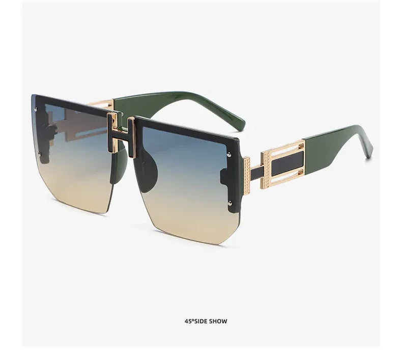 Retro Big Square Rim Glasses - Viexta
