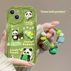 Drop-resistant Cute Panda Doll Pendant iPhone case - Viexta