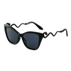 Retro Snake Temple Metal Cat Eye Party Sunglasses - Viexta