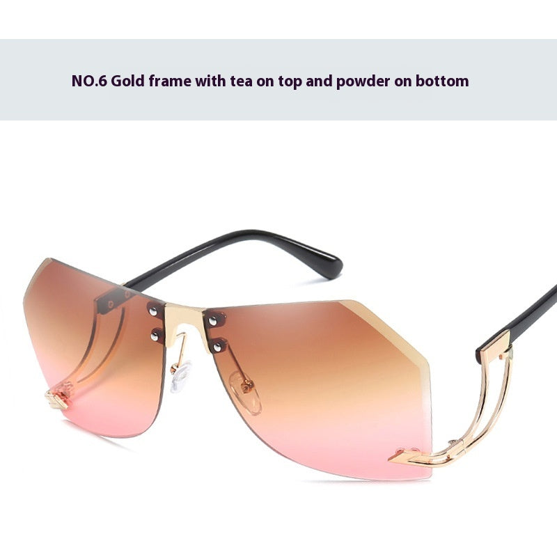 Frameless Cut Edge Sunglasses