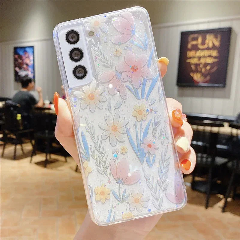minimalist-floral-samsung-case - Viexta