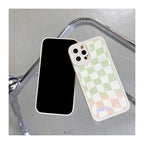 Checkerboard Flower Smile iPhone Case - Viexta