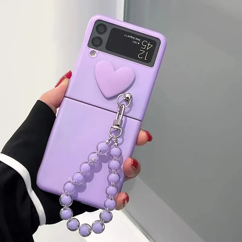 Love Chain Cute Samsung Galaxy Z fold Phone Case - Viexta