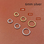Rounded Edge Zircon Earrings - Viexta