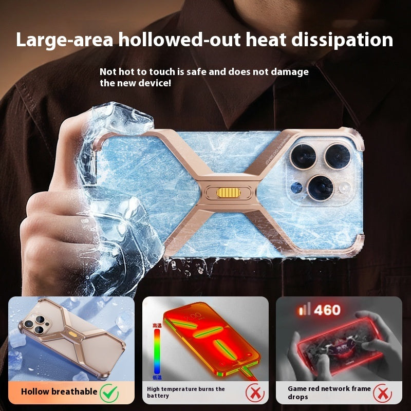 Metal Hollow Frameless Heat Dissipation iPhone case