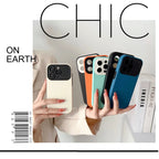 Simple Contrast Color Business Large Window iPhone Case - Viexta