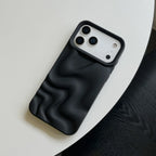 Creative Versatile Solid Color Irregular Wave Pattern iPhone Case - Viexta