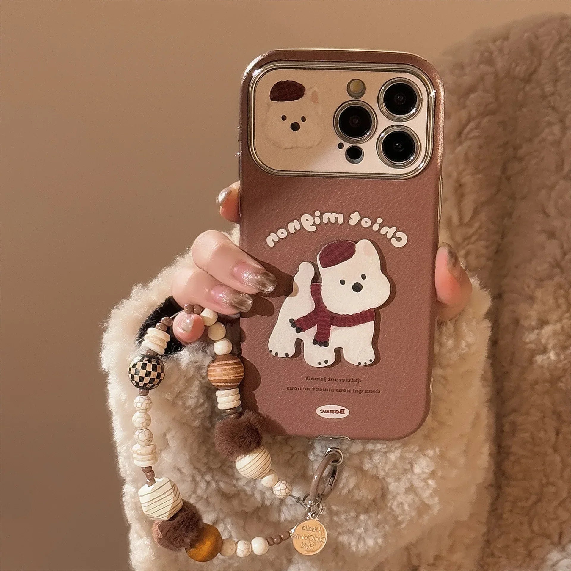 Brown 3D West Highland Terrier iPhone Case - Viexta