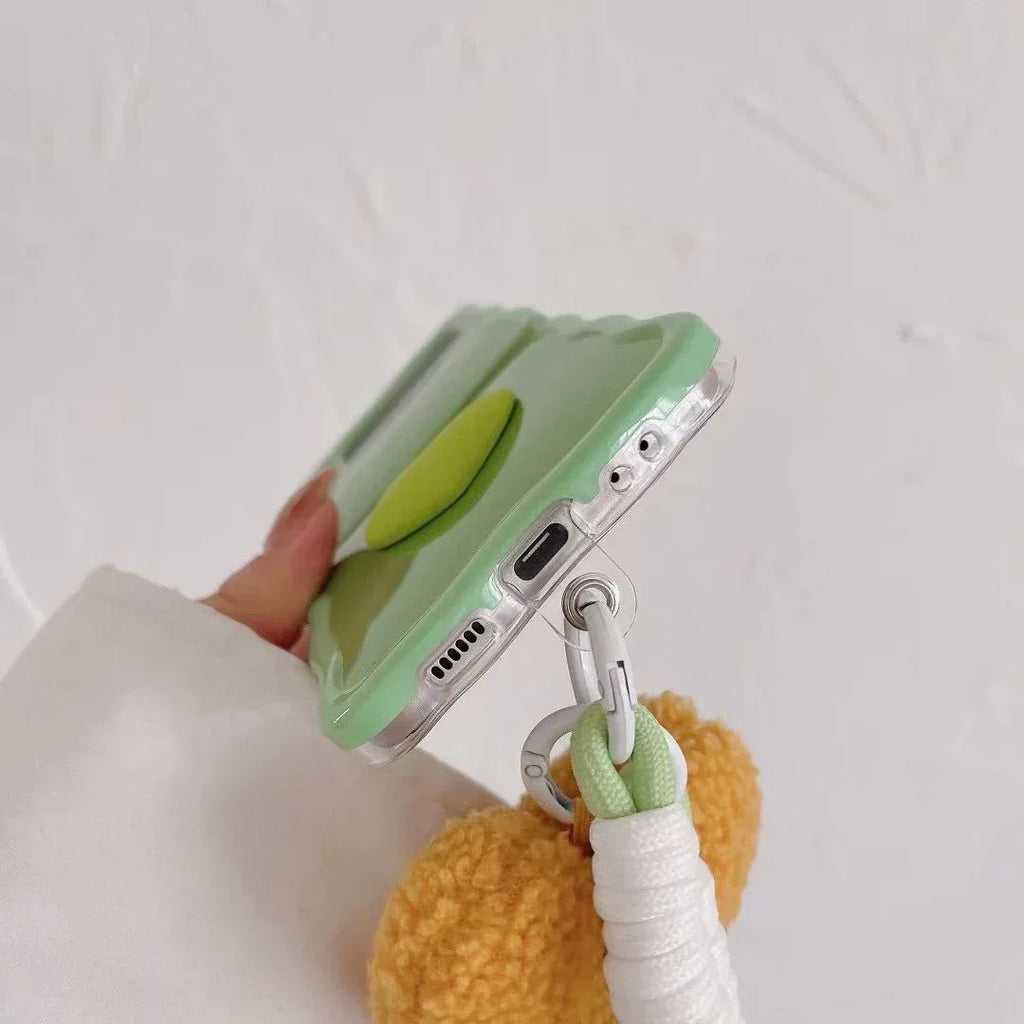 Small Heart Plush Lanyard Samsung Case - Viexta