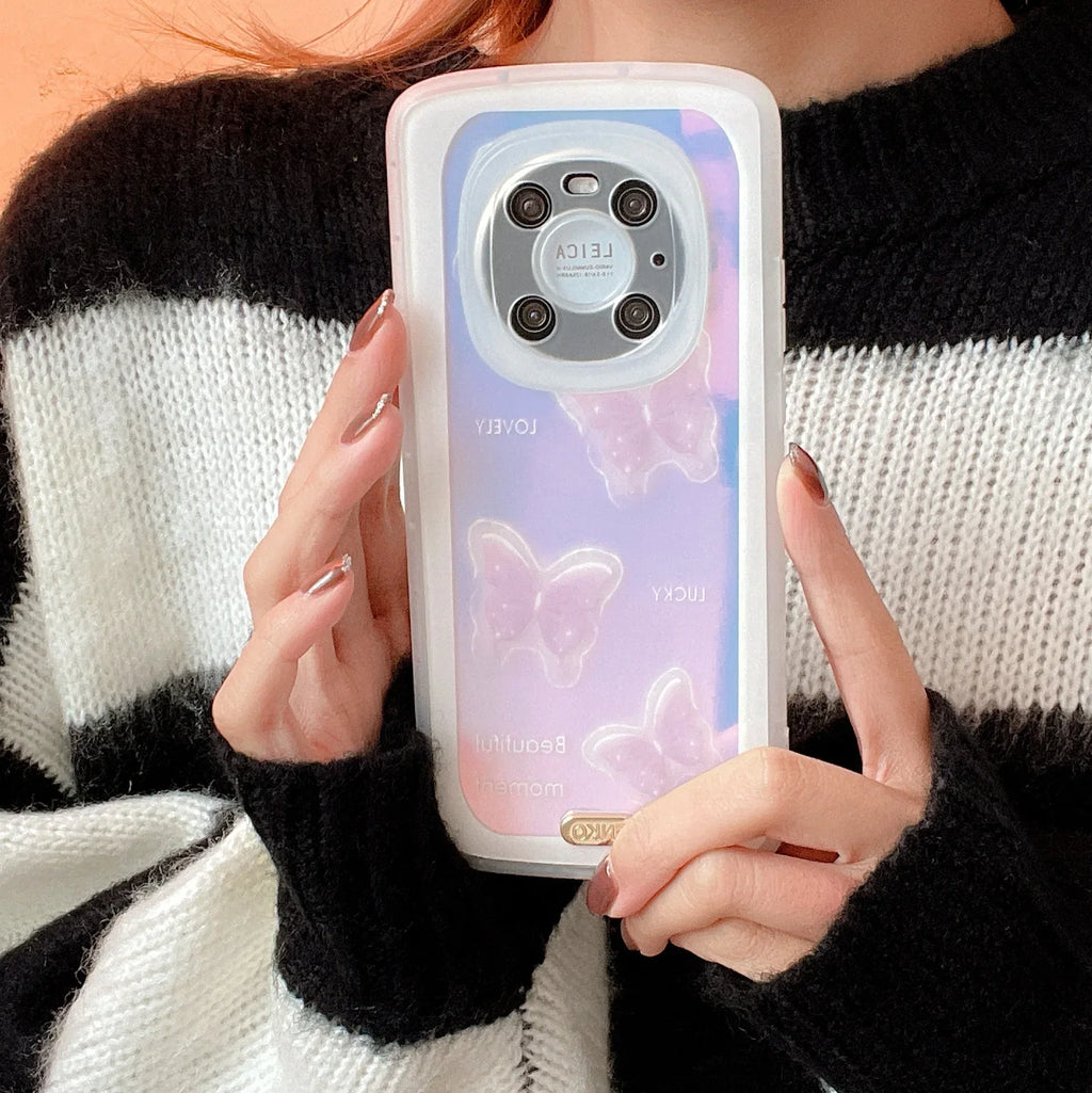 laser-purple-butterfly-silicone-huawei-case - Viexta
