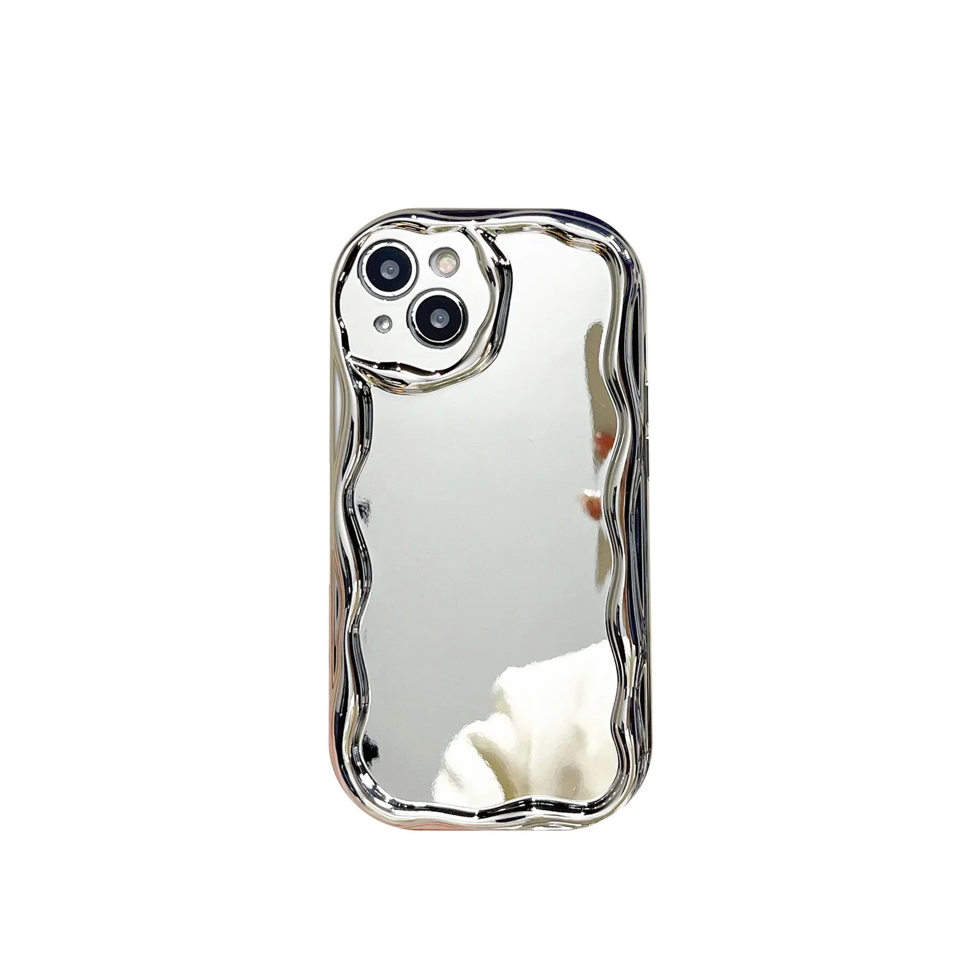 Silver Electroplated Cream Grain iPhone Case - Viexta