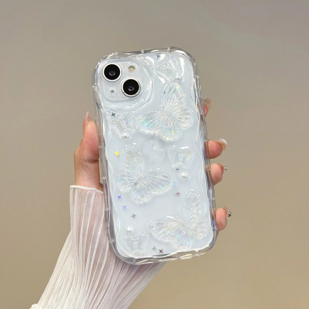 Three-dimensional Butterfly Drop-resistant Epoxy iPhone Case - Viexta