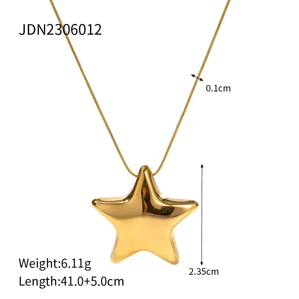 Stainless Steel Design Necklace - Viexta