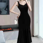 French Strap Goddess Slim-fit Sheath Dress - Viexta