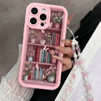 Shockproof Retro Bookshelf iPhone Case