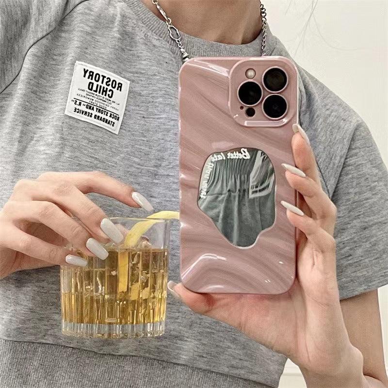 wave-pattern-geometric-mirror-huawei-case - Viexta
