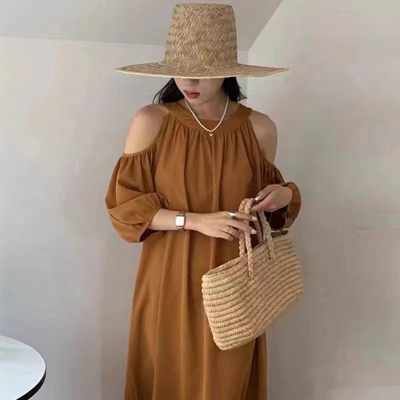 Temperamental Fairy Off-shoulder Puff Sleeve Dress