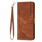 Leather Case Skin Frosted Striped Card Wallet iPhone case