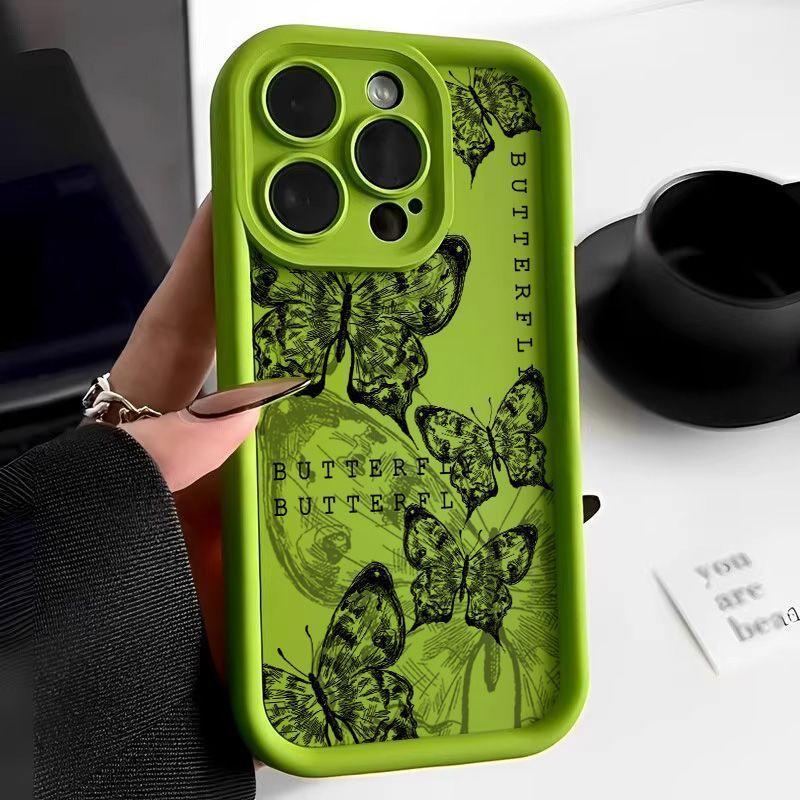 Butterfly Print Drop-resistant iPhone Case - Viexta