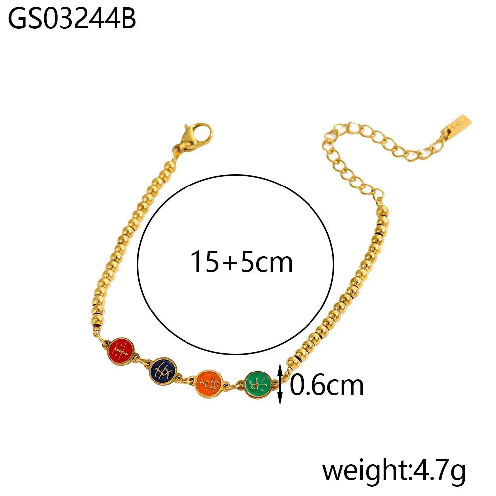 Color Braid Rope Pendant High-grade Bracelet - Viexta