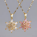 18k Snowflake Necklace - Viexta
