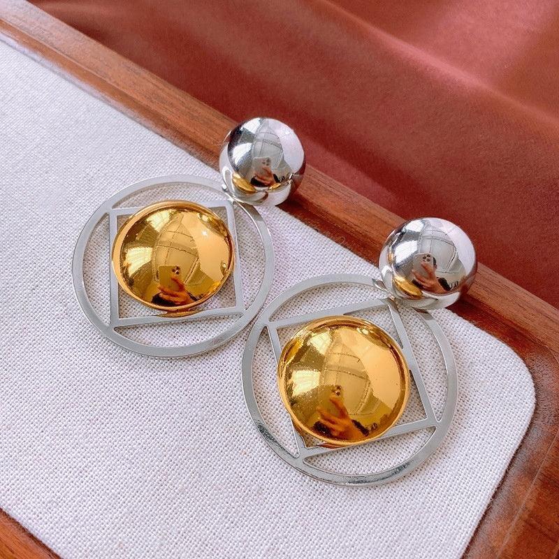 High-grade Earrings Temperament Contrast Color - Viexta