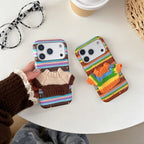 Striped 3D Sweater iPhone Case