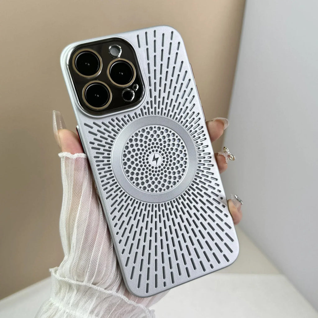 Heat Dissipation Network Shell Magnetic iPhone Case - Viexta
